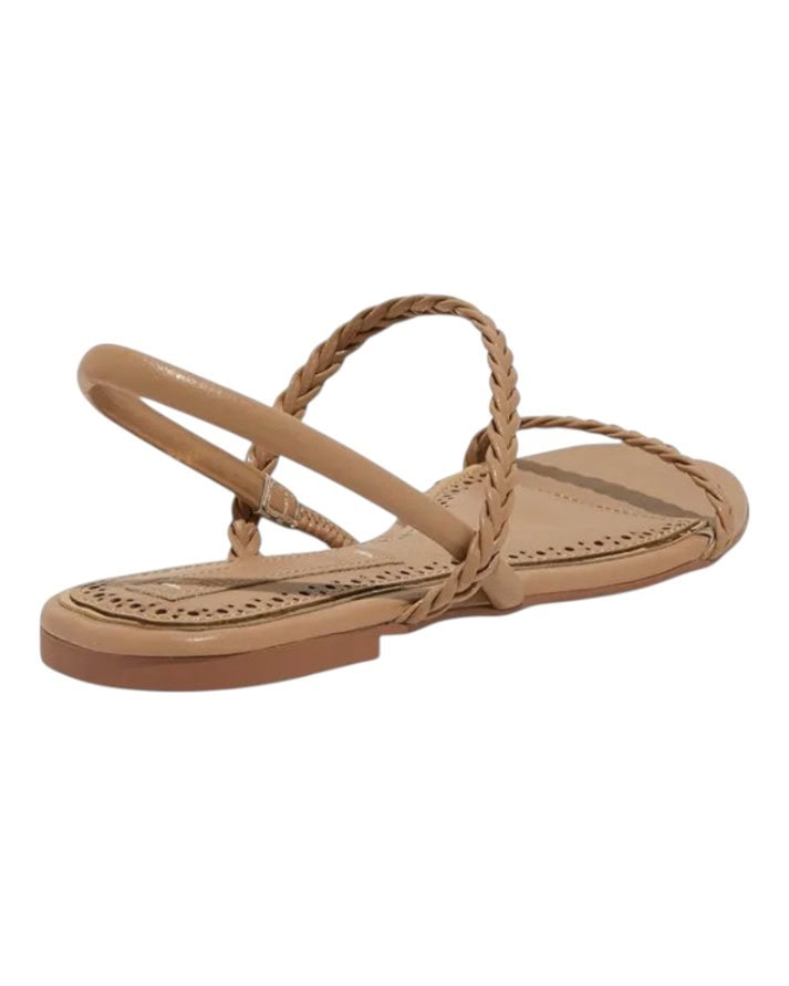 rasteira sandália santa lolla com tiras trançadas napa original rasteira sandália santa lolla com tiras trançadas napa original