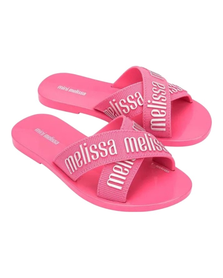 chinelo mini melissa m lover slide infantil original chinelo mini melissa m lover slide infantil original
