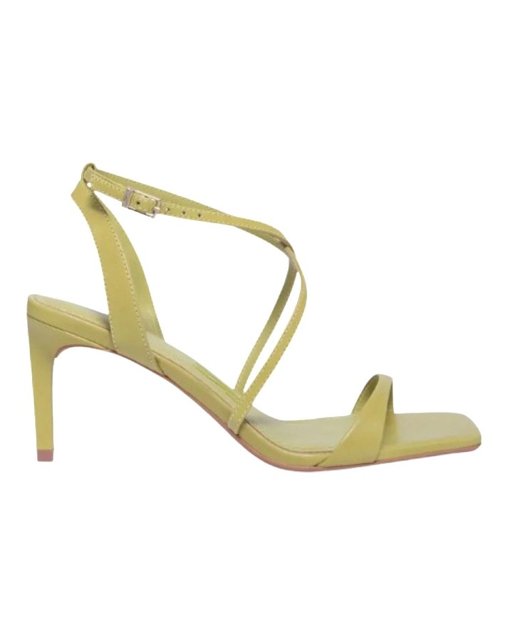 sandália santa lolla salto fino médio couro nobre original