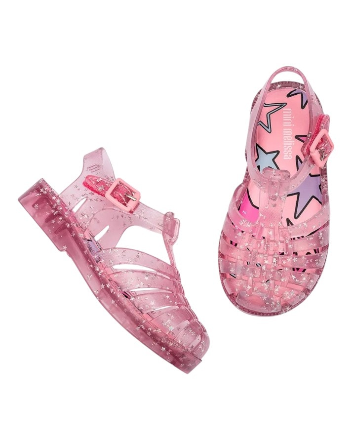 sandália mini melissa possession shiny elements baby original sandália mini melissa possession shiny elements baby original