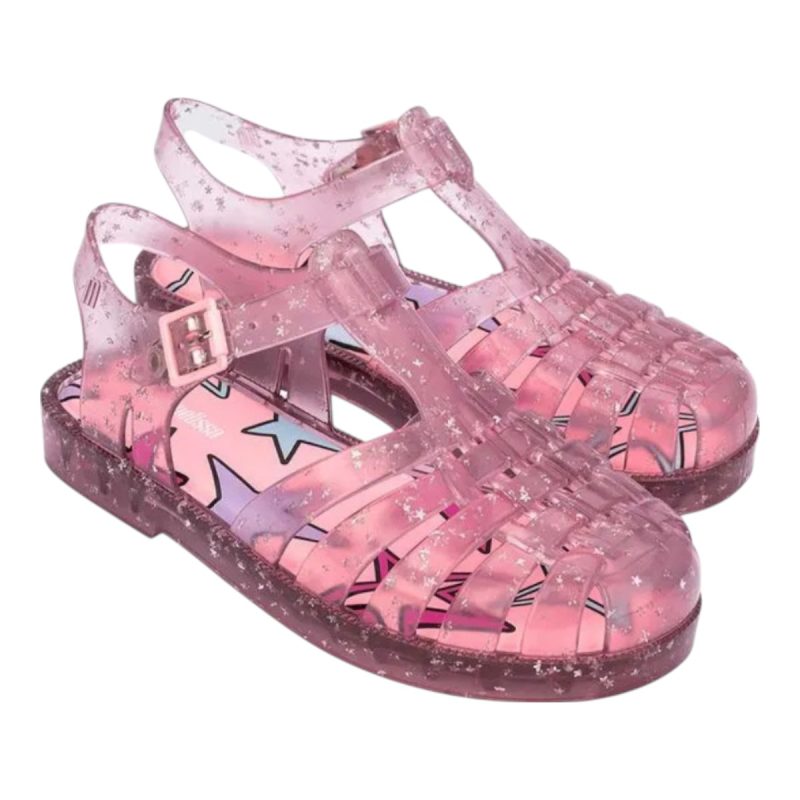 sandália mini melissa possession shiny elements infantil original sandália mini melissa possession shiny elements infantil original