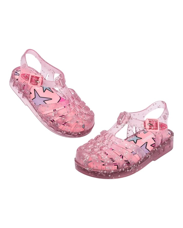 sandália mini melissa possession shiny elements baby original sandália mini melissa possession shiny elements baby original