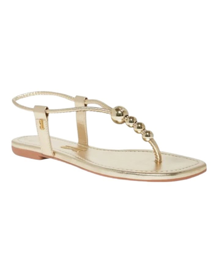 sandália rasteira santa lolla cristal metallic moderna original