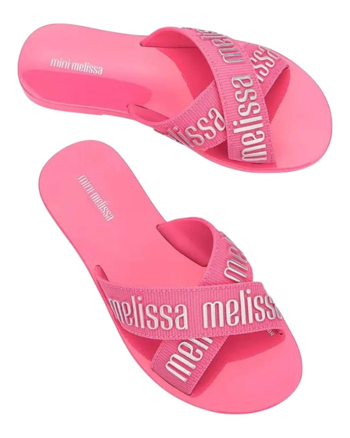chinelo mini melissa m lover slide infantil original chinelo mini melissa m lover slide infantil original