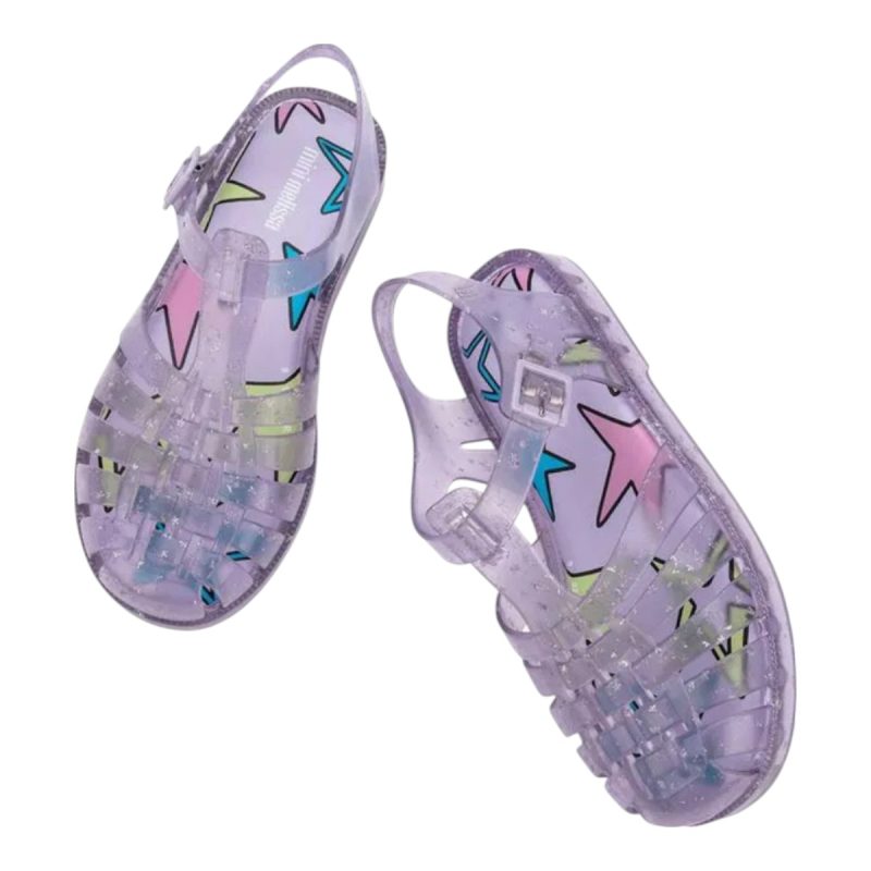 sandália mini melissa possession shiny elements infantil original sandália mini melissa possession shiny elements infantil original