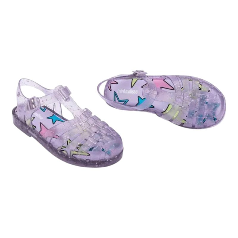 sandália mini melissa possession shiny elements infantil original sandália mini melissa possession shiny elements infantil original
