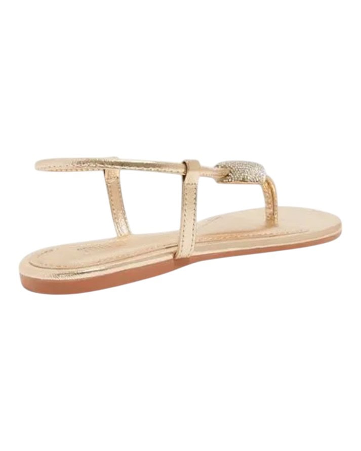 sandália rasteira feminina santa lolla bico redondo brilhante original sandália rasteira feminina santa lolla bico redondo brilhante original