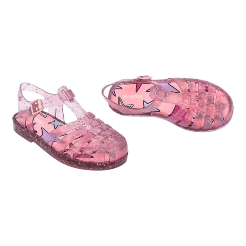 sandália mini melissa possession shiny elements infantil original sandália mini melissa possession shiny elements infantil original