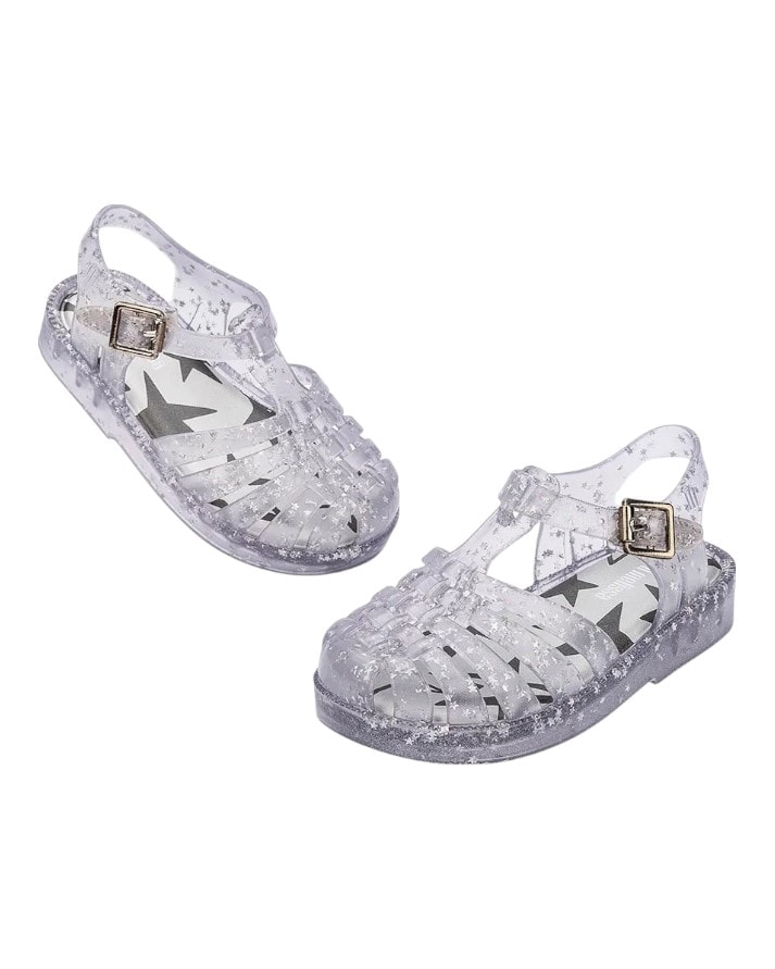 sandália mini melissa possession shiny elements baby original sandália mini melissa possession shiny elements baby original