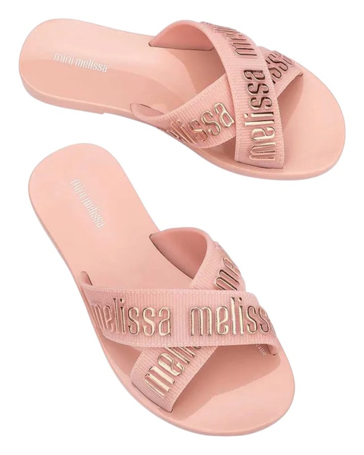 chinelo mini melissa m lover slide infantil original chinelo mini melissa m lover slide infantil original