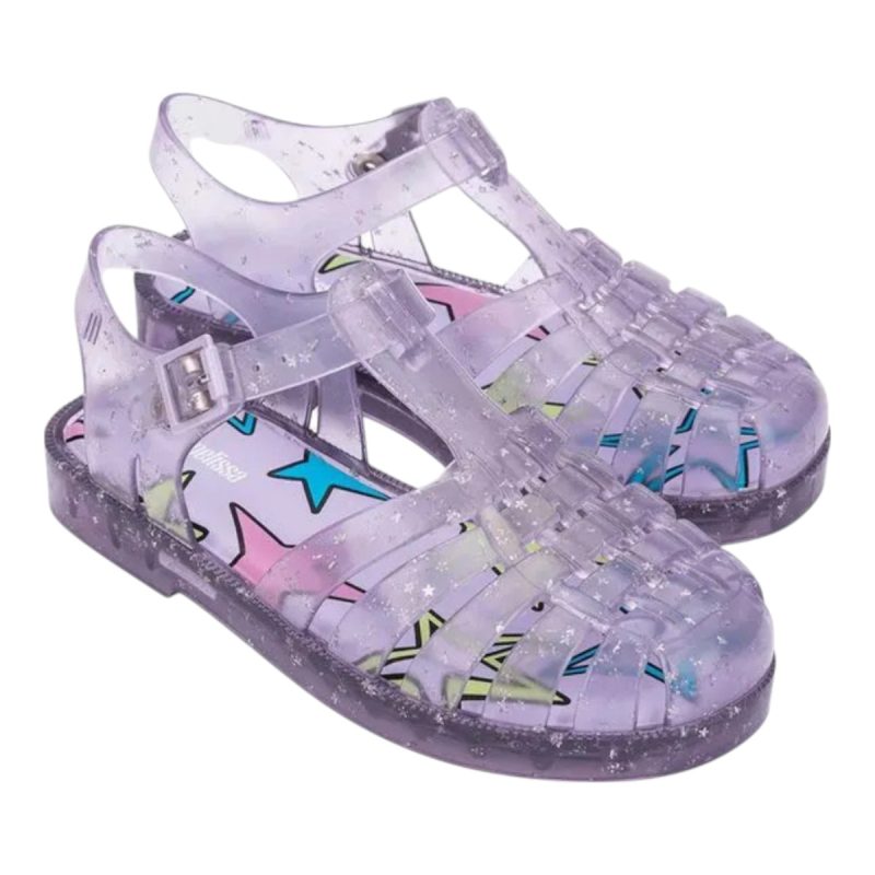 sandália mini melissa possession shiny elements infantil original sandália mini melissa possession shiny elements infantil original