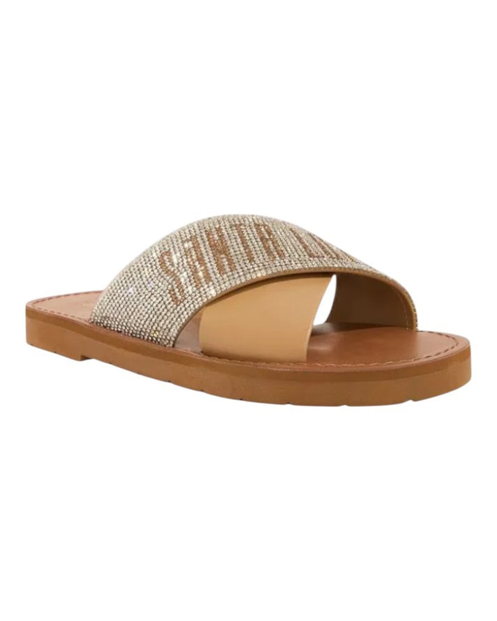 chinelo santa lolla rasteira tiras cruzadas brilho strass original