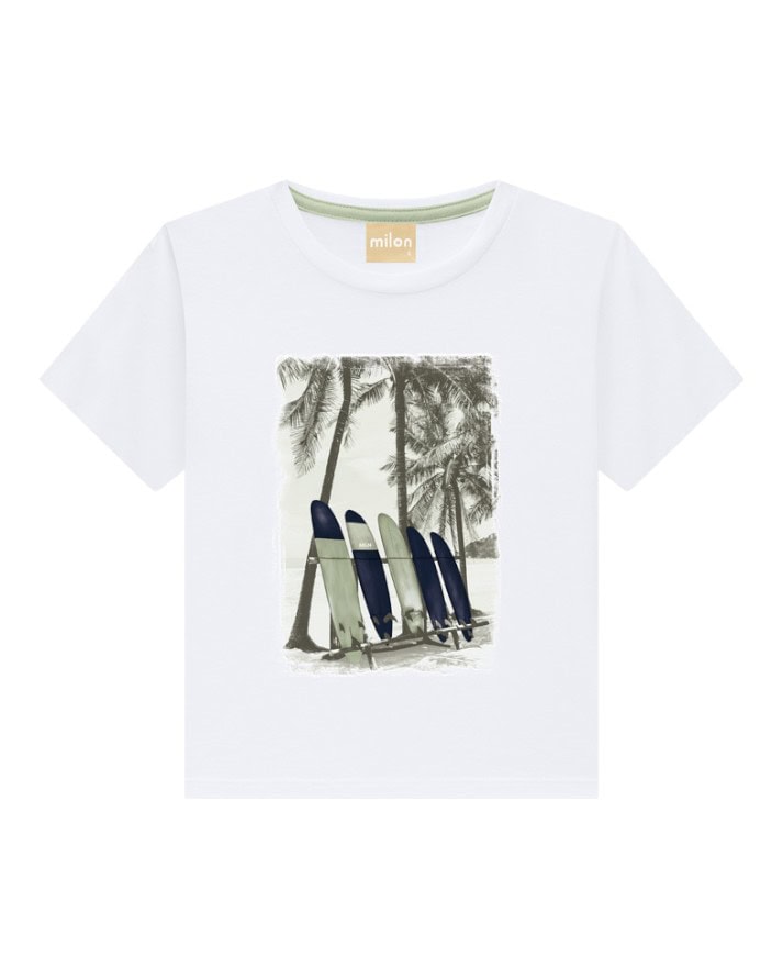 conjunto infantil camiseta + bermuda milon confortável original conjunto infantil camiseta + bermuda milon confortável original