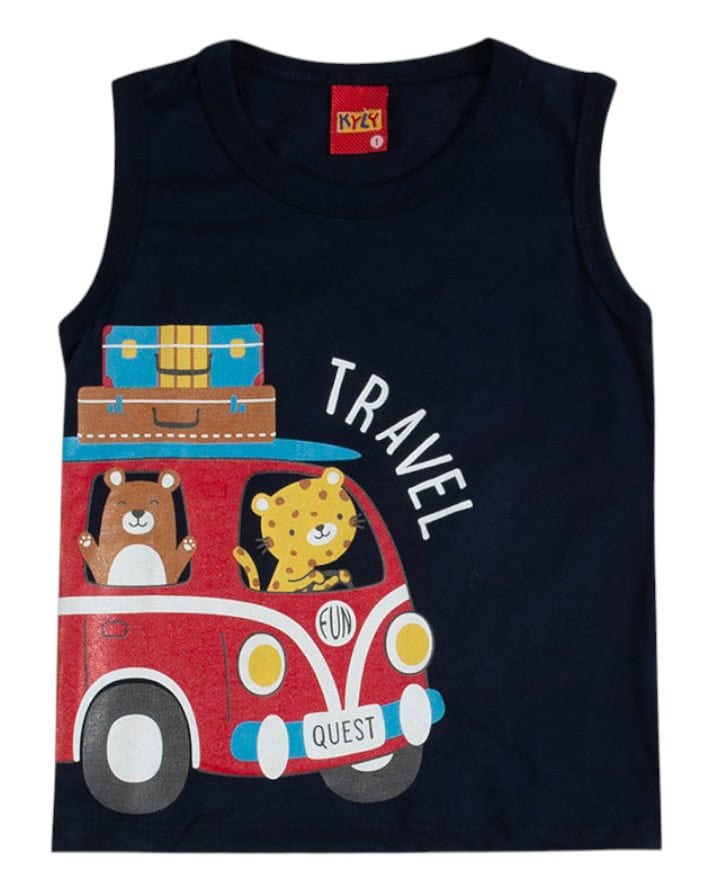 regata infantil masculina 1 ao 3 confortável kyly original