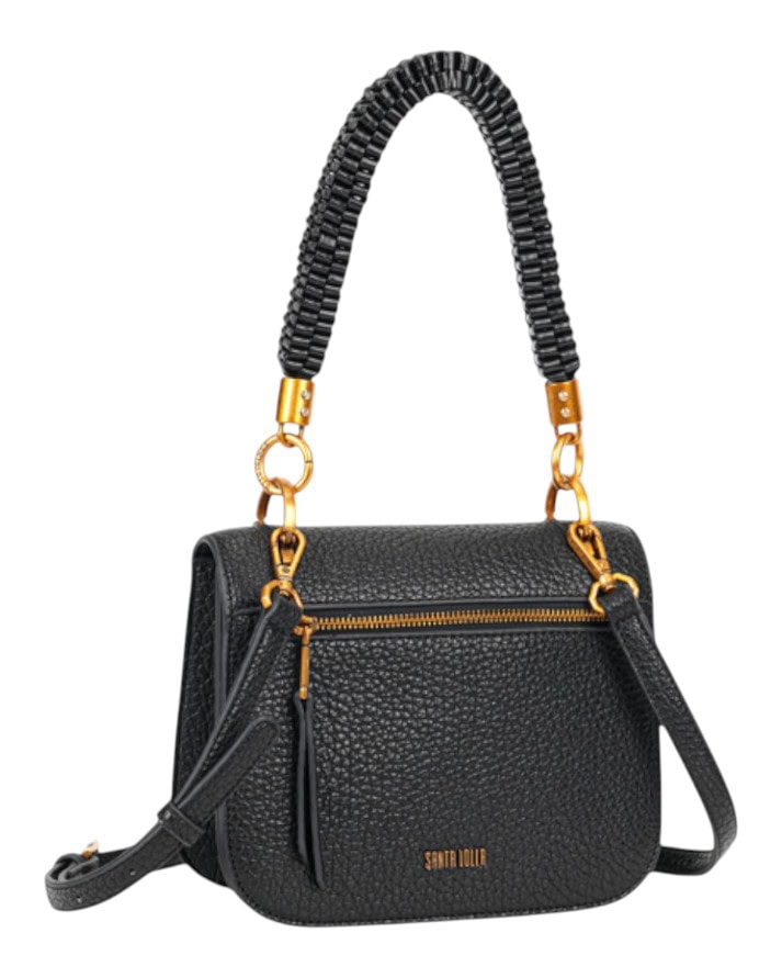 bolsa santa lolla texturizada várias divisórias zíper original bolsa santa lolla texturizada várias divisórias zíper original