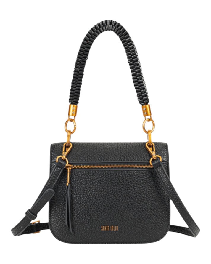 bolsa santa lolla texturizada várias divisórias zíper original bolsa santa lolla texturizada várias divisórias zíper original