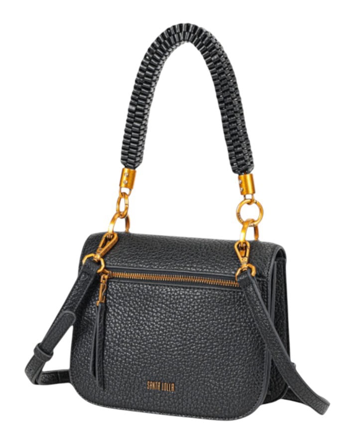 bolsa santa lolla texturizada várias divisórias zíper original bolsa santa lolla texturizada várias divisórias zíper original